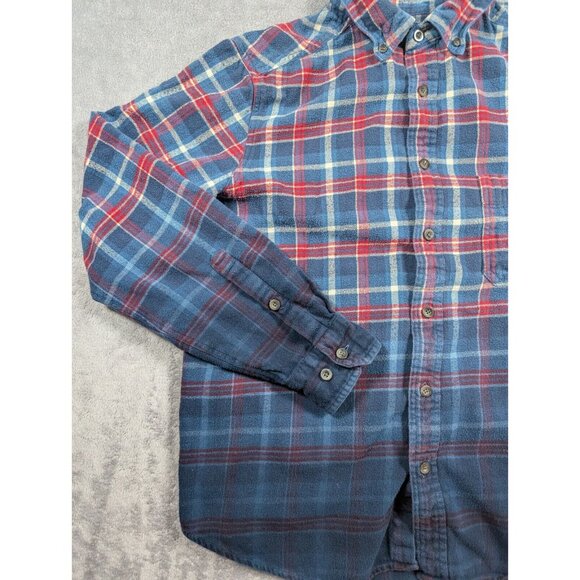 Woolrich Shirt Mens Large Blue Plaid Classic Fit Button Up Outdoor Campcore - Picture 5 of 9